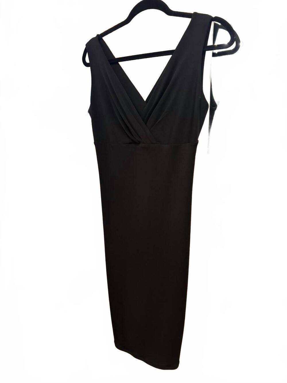 NEW EVA VARRO women's sleeveless mini dress in black